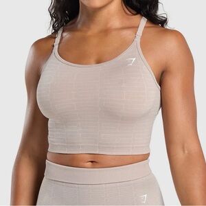 Gymshark | size xsmall | adapt monogram seamless midi tank